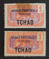 TCHAD 2 X  YT 19 NEUFS*MH ANNÉE 1924 - Unused Stamps