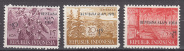 Indonesia 1961 Mi#288-290 Mint Never Hinged - Indonesia