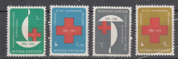 Indonesia 1963 Red Cross Mi#403-406 Mint Never Hinged  - Indonésie