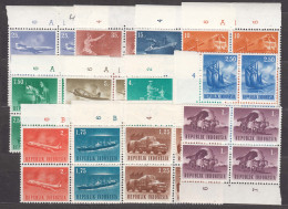 Indonesia 3 Complete Sets From 1964, Transportation, Mint Never Hinged Pcs. Of 4 - Indonésie