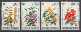 Indonesia 1966 Flowers Mi#503-506 Mint Never Hinged - Indonesien