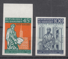 Dahomey 1968 Mi#344-345 Mint Never Hinged Imperforated - Benin - Dahomey (1960-...)