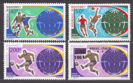 Dahomey 1970 Football World Cup Mi#414-416 And 426 Mint Never Hinged - Benin – Dahomey (1960-...)