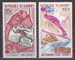 Dahomey 1972 Winter Olympic Games Mi#470-471 Mint Never Hinged  - Bénin – Dahomey (1960-...)