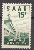 Saar Sarre 1954 Mi#348 Mint Never Hinged - Ungebraucht