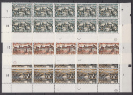 Netherlands Surinam 1967 Mi#525-527 Mint Never Hinged Pieces Of 10 From Sheet - Suriname