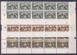 Netherlands Surinam 1967 Mi#525-527 Mint Never Hinged Pieces Of 10 From Sheet - Surinam