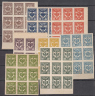 Russia 1919 West Army General Awaloff-Bermond, Mint Never Hinged Pcs. Of 9 - Unused Stamps