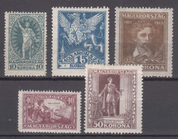 Hungary 1923 Mi#369-373 Mint Hinged - Unused Stamps