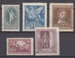 Hungary 1923 Mi#369-373 Mint Hinged - Unused Stamps