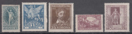 Hungary 1923 Mi#369-373 Mint Hinged - Ongebruikt