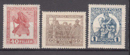 Hungary 1920 Mi#312-314 Mint Hinged - Ungebraucht