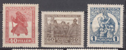 Hungary 1920 Mi#312-314 Mint Hinged - Ongebruikt