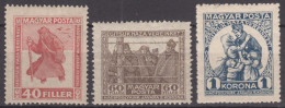 Hungary 1920 Mi#312-314 Mint Hinged - Neufs