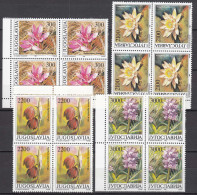 Yugoslavia Republic 1989 Flowers Mi#2333-2336 Mint Never Hinged Pieces Of 4 - Unused Stamps