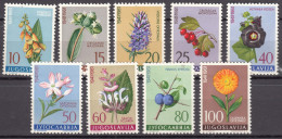 Yugoslavia Republic 1961 Flowers Flora Mi#943-951 Mint Never Hinged - Ongebruikt