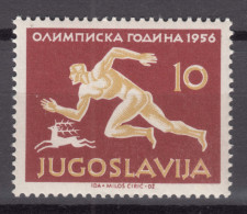 Yugoslavia Republic 1956 Sport Olympic Games Melbourn Mi#804 Mint Never Hinged - Unused Stamps