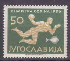 Yugoslavia Republic 1956 Sport Olympic Games Melbourn Mi#809 Mint Never Hinged - Unused Stamps