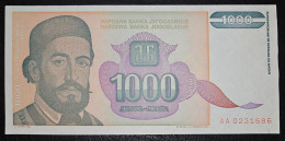 YUGOSLAVIA- 1000 DINARA 1994. - Yougoslavie