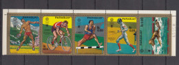 Paraguay 1970 Olympic Games Mi#2035-2039 Mint Never Hinged Strip - Paraguay