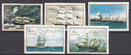 Sealand 1970 Ships Boats Set, Imperforated Mint Never Hinged - Bateaux