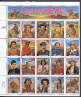 USA 1994 Legends Of The West, Mint Never Hinged Block - Ungebraucht