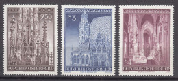 Austria 1977 Mi#1544-1546 Mint Never Hinged - Neufs