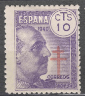 Spain 1940 TBC Pro Tuberculosos Mi#27 Mint Hinged - Wohlfahrtsmarken