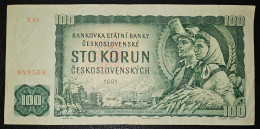 CZECHOSLOVAKIA- 100 KORUN 1961. - Tchécoslovaquie