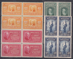 Brazil Brasil 1939 Mi#509-512 Mint Never Hinged Pcs. Of 4 - Unused Stamps
