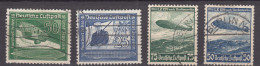Germany Deutsches Reich 1936/1938 Zeppelin Mi#606-607 And #669-670 Used - Used Stamps