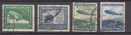 Germany Deutsches Reich 1936/1938 Zeppelin Mi#606-607 And #669-670 Used - Used Stamps