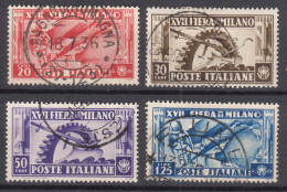 Italy Kingdom 1936 Sassone#394-397 Mi#543-546 Used - Used