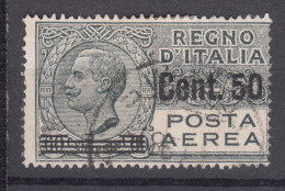 Italy Kingdom 1927 Posta Aerea Sassone#8 Used - Oblitérés