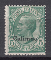 Italy Colonies Aegean Islands Egeo Calimno (Calino) 1912 Sassone#2 Mi#4 I Mint Hinged - Egée (Calino)