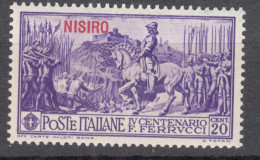 Italy Colonies Aegean Islands Egeo Nisiros (Nisiro) 1930 Ferrucci Sassone#12 Mi#26 VII Mint Hinged - Egée (Nisiro)