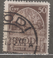 Italy Colonies Aegean Islands Egeo Rhodes (Rodi) 1932 Sassone61 Perf. 14, Used - Egée