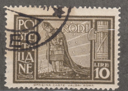 Italy Colonies Aegean Islands Egeo Rhodes (Rodi) 1932 Sassone#64 Perf. 14, Used - Egeo