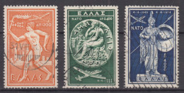 Greece 1954 NATO Airmail Mi#615-617 Used - Gebruikt