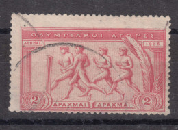 Greece Olympic Games Commemoration 10 Years 1906 Mi#155 Used - Usati