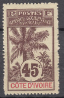 Ivory Coast Côte D'Ivoire 1906 Yvert#30 Mint Hinged - Neufs