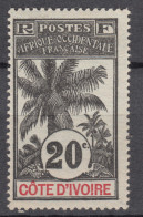 Ivory Coast Côte D'Ivoire 1906 Yvert#26 Mint Hinged - Unused Stamps