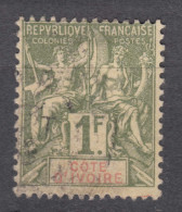 Ivory Coast Côte D'Ivoire 1892 Yvert#13 Used - Used Stamps