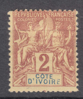 Ivory Coast Côte D'Ivoire 1892 Yvert#2 Mint Hinged - Ongebruikt