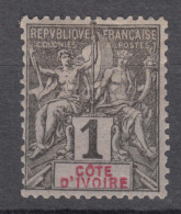 Ivory Coast Côte D'Ivoire 1892 Yvert#1 Mint Hinged - Ungebraucht