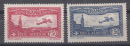 France 1930 Poste Aerienne Yvert#5-6 Mint Never Hinged (sans Charnieres) - Unused Stamps