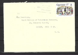 GUERNESEY. N°408 De 1987 Sur Enveloppe Ayant Circulé. John Wesley. - Théologiens