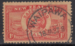 New Zealand Used 1936, 1d Health, Camp, - Usati