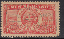 New Zealand Used 1936, 1d Health, Camp, - Gebruikt