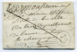 P60P BERCY  ( 26x12)+PPPP / Dept De La Seine / 1829 / Ex Collection Chevallier - 1801-1848: Precursors XIX